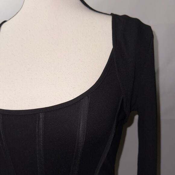 Forever 21 black corset crop top women’s size small NWT - Picture 4 of 8